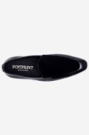 Footprint - 	Black Casual Leather Velvet Pumps