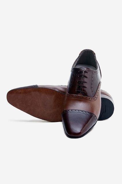 Footprint - Brown Fashion Leather Semi Brogue